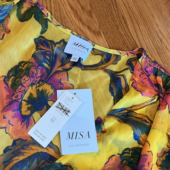MISA Los Angeles “Kaia” Dress in Grand Canary Mix - Boho Chic Mini Size XL NWT - Picture 10 of 16